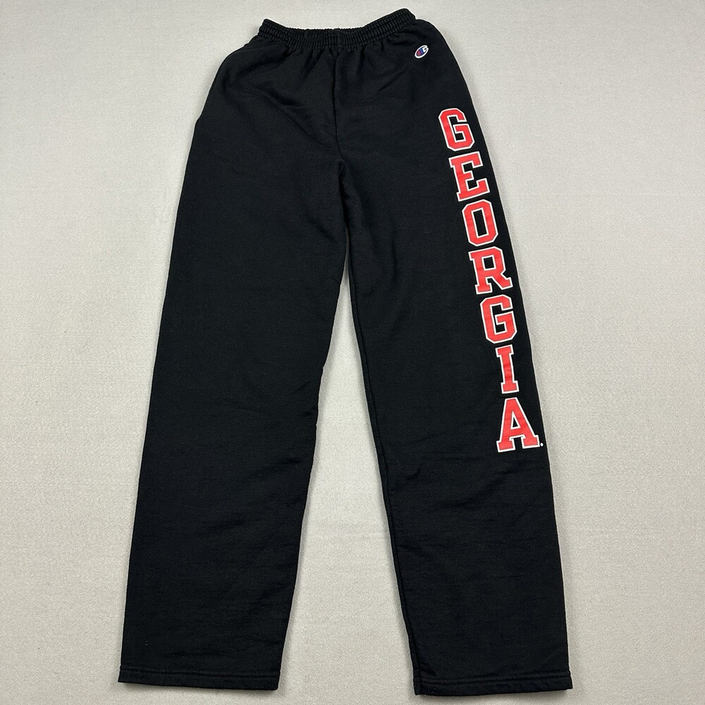 Georgia Bulldogs Pants Men Small Black Red Spell Out Champion NCAA Football S